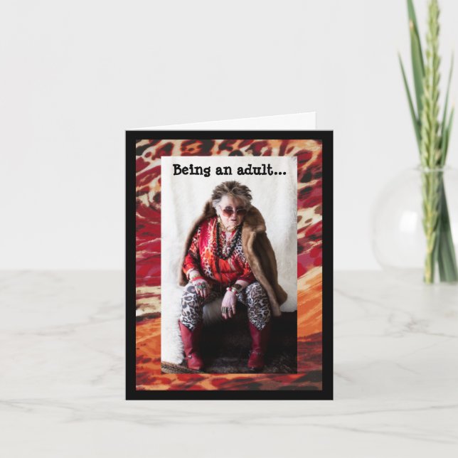 Welcome to my Adult World Card (Front)