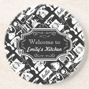 Welcome to My Kitchen Personalised Coasters