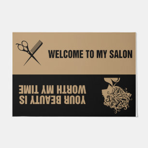Welcome To My Salon Doormat, Hair Stylish Gift Doormat