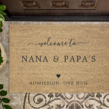 Welcome to Nana & Papa's House FAUX Coir