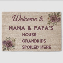 Welcome to Nana & Papa's House – Personalised Boho
