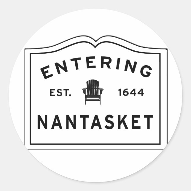Welcome to Nantasket Classic Round Sticker (Front)