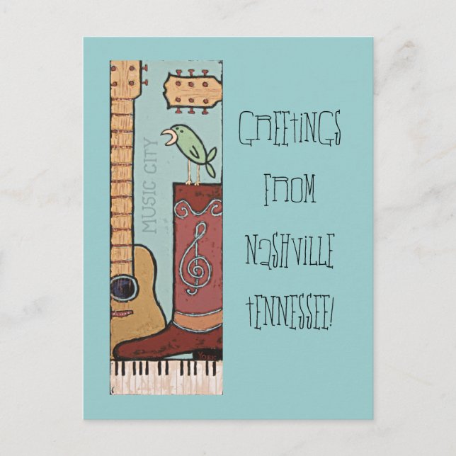 Welcome to Nashville Postcard 2 (Front)