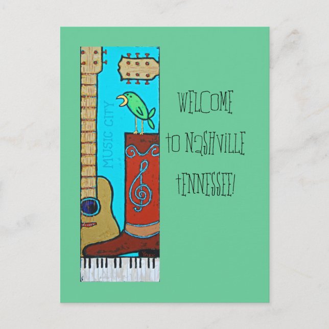 Welcome to NashvilleTennessee! postcard (Front)