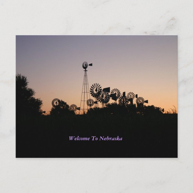 Welcome To Nebraska Postcard (Front)