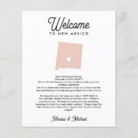 Welcome TO NEW MEXICO Letter & Itinerary ANY COLOR