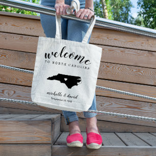 Welcome to North Carolina Silhouette Wedding Tote Bag