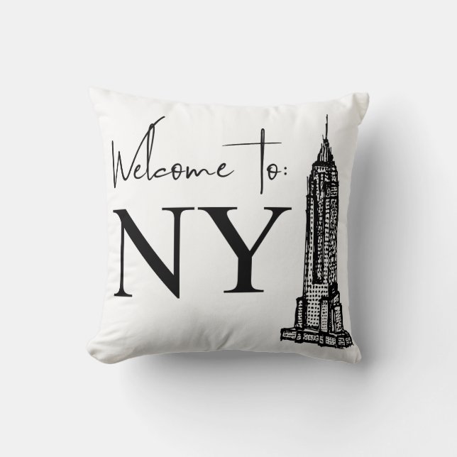 WELCOME TO NY CUSHION (Front)