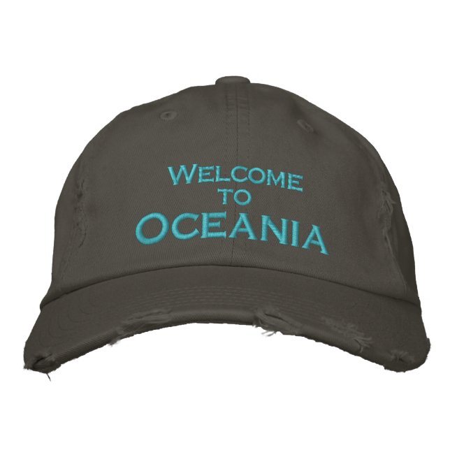 Welcome to Oceania Embroidered Hat (Front)