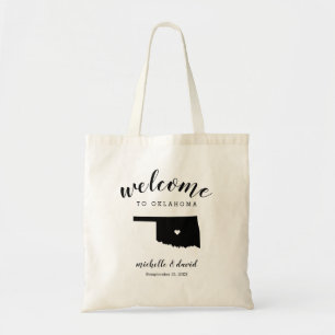 Welcome to Oklahoma State Silhouette Wedding Tote Bag