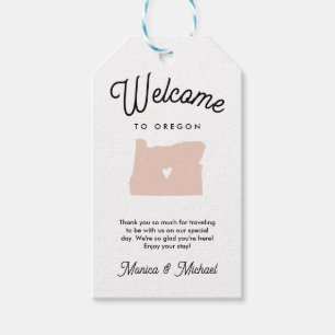Welcome to OREGON Wedding ANY COLOR!!   Gift Tags