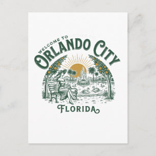 Welcome to Orlando City Florida Postcard