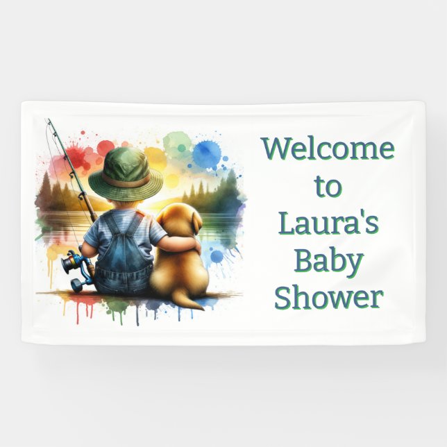 Welcome to our Baby Shower Personalised Banner (Horizontal)