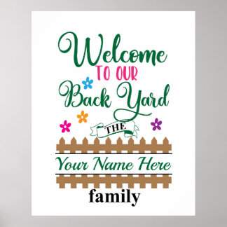 Welcome to Our Backyard   Poster