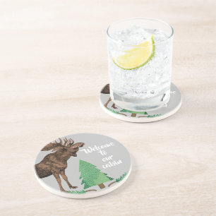Welcome to our Cabin Moose Coasters
