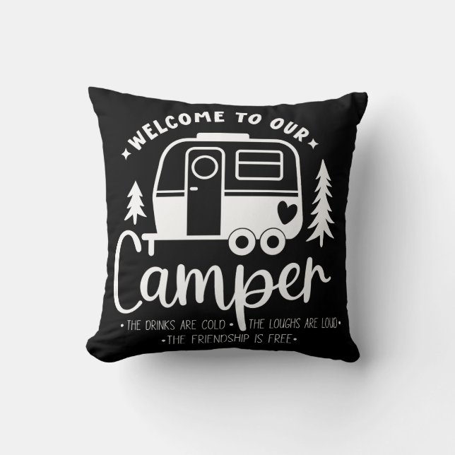 Welcome To Our Camper Cushion (Front)