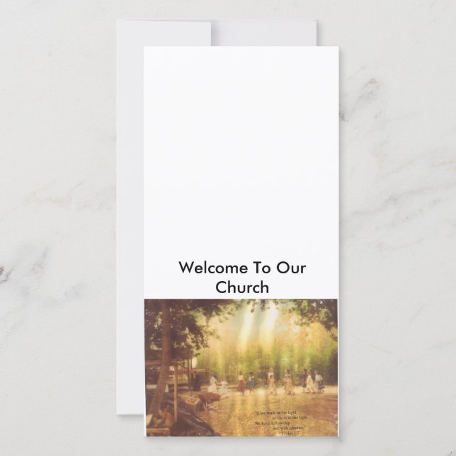 Welcome To Our Church Card (Front)