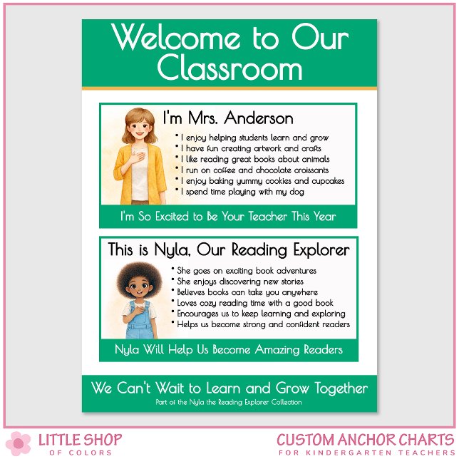 Welcome to Our Classroom Teacher Anchor Chart (Creator Uploaded)