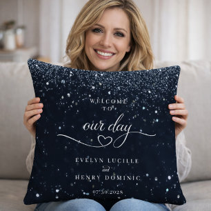 Welcome To Our Day Wedding Personalized Cushion
