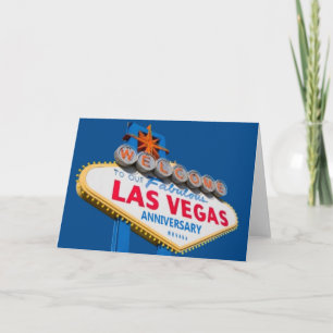 Welcome To Our Fabulous Las Vegas Anniversary Card