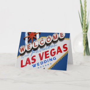 Welcome To Our Fabulous Las Vegas WEDDING Card