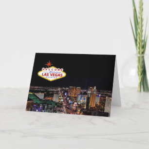 Welcome To Our Fabulous Las Vegas Wedding Card