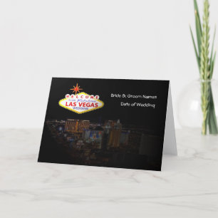 Welcome To Our Fabulous Las Vegas WEDDING Card