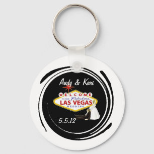 Welcome to Our Fabulous Las Vegas Wedding personal Key Ring