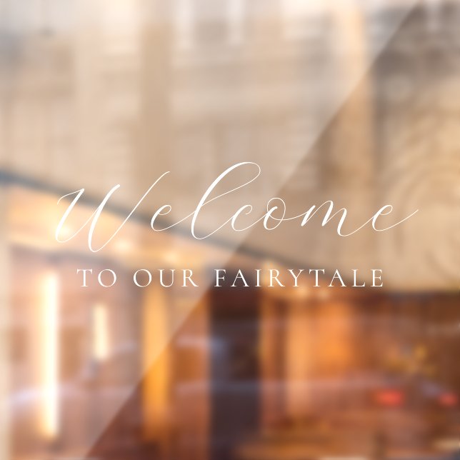 Welcome to Our Fairytale Elegant Script Wedding (Sheet 2)