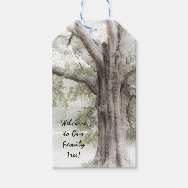 Welcome to Our Family Tree Gift Tag (Front)