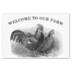 Welcome to our Farm Vintage rooster chicken tissue