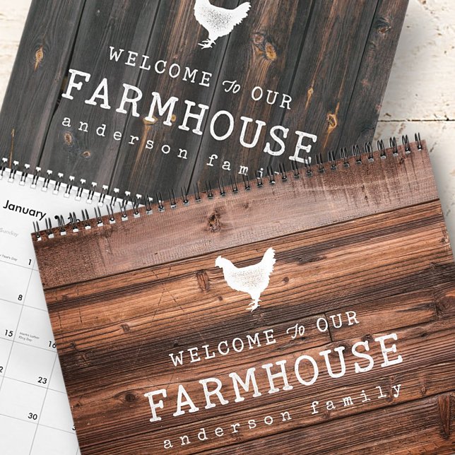 Welcome to our Farmhouse Country Rustic Wood Calendar (Creator Uploaded)