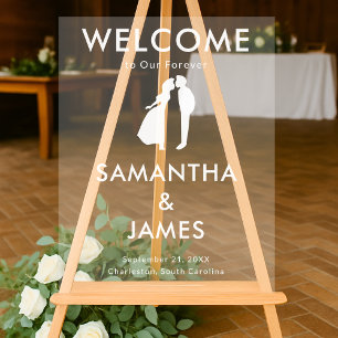 Welcome to Our Forever – Minimal Design Acrylic Sign