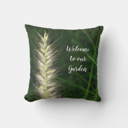 Welcome to our Garden Green Outdoor Pillow