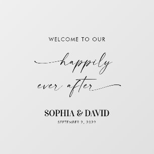 Welcome to our Happily Ever After Mirror Decal 