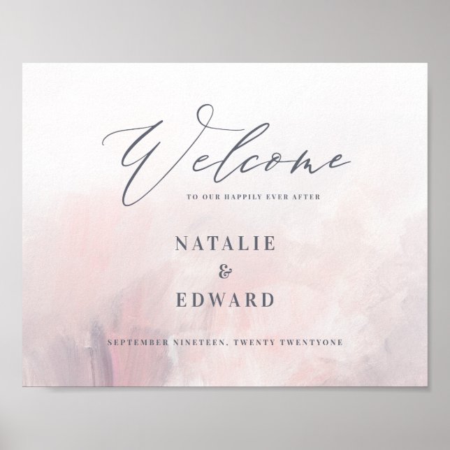 Welcome to our happily ever after poster (Front)