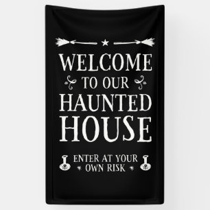 Welcome To Our Haunted House Banner