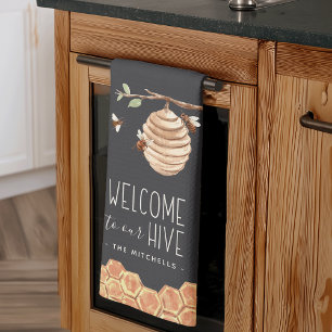 Welcome to Our Hive Personalised Tea Towel