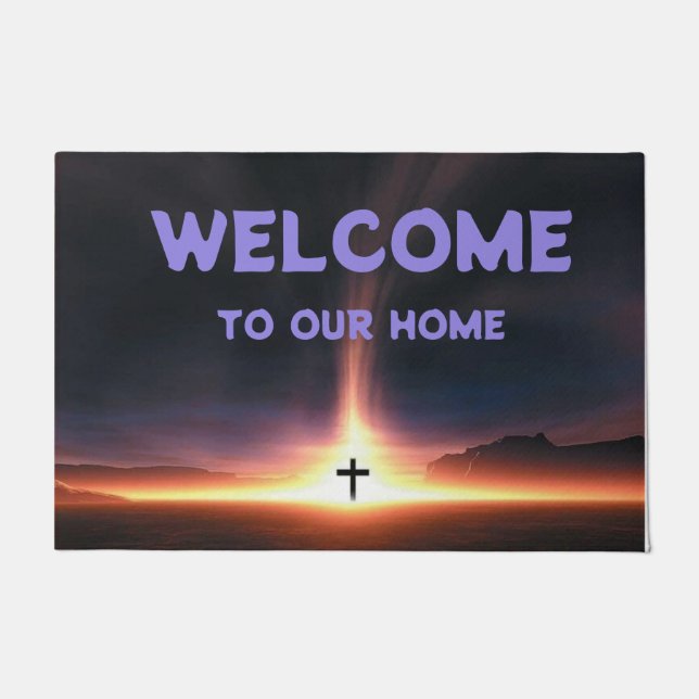 WELCOME TO OUR HOME DOORMAT (Front)