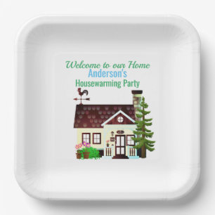 Welcome to our Home / Housewarming Party  Paper Plate