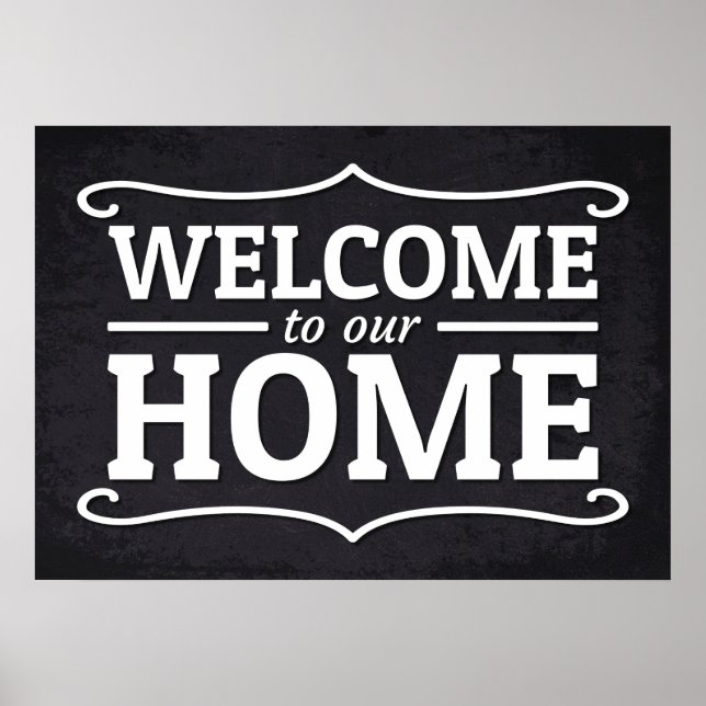 Welcome To Our Home Poster (Front)