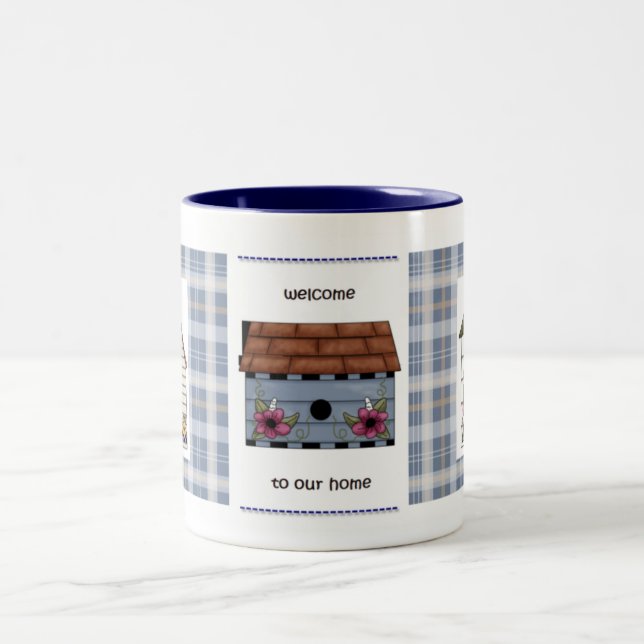 Welcome to Our Home Two-Tone Coffee Mug (Center)