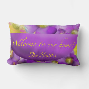 Welcome To Our House Personalised Throw Pillow