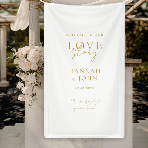 Welcome to our Love-Story! Elegant, modern, Banner