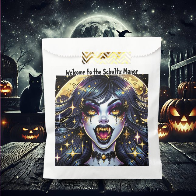 Welcome to Our Manor Personalised Halloween Party Favour Bags (Creator Uploaded)