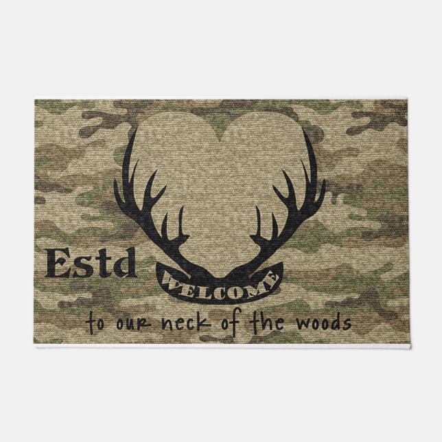 Welcome To Our Neck Of The Woods Doormat (Front)