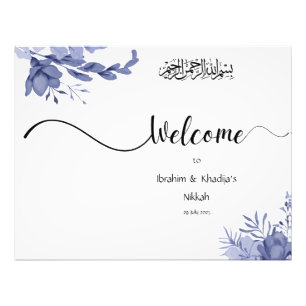 Welcome to our Nikkah - Islamic Wedding Sign