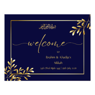 Welcome to our Nikkah - Islamic Wedding Sign