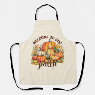 Welcome to Our Patch – Cosy Pumpkin Patch Apron