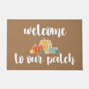 Welcome To Our Patch Fall Door Mat